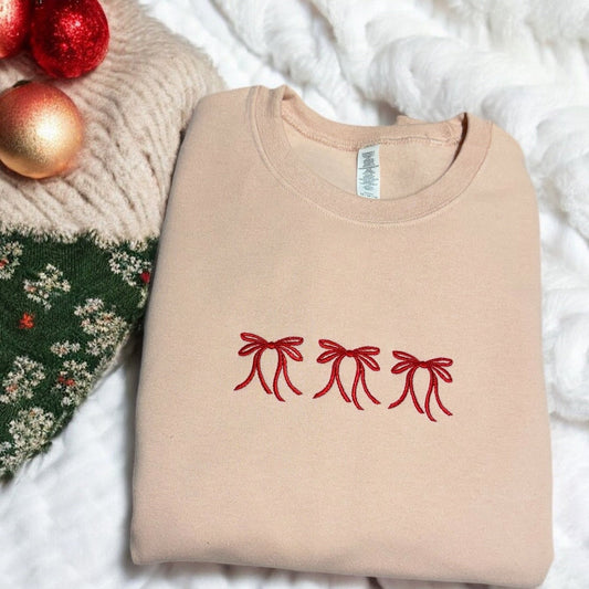 Christmas Bow Crewneck